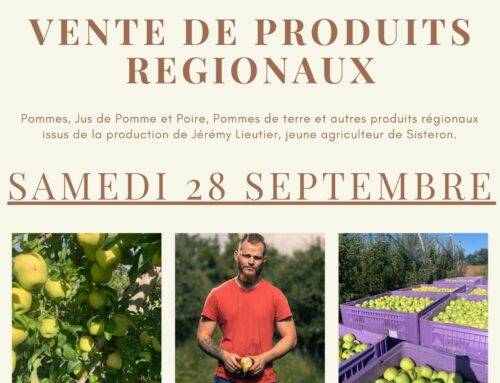 Vente de produits régionaux Samedi 28 septembre 2024